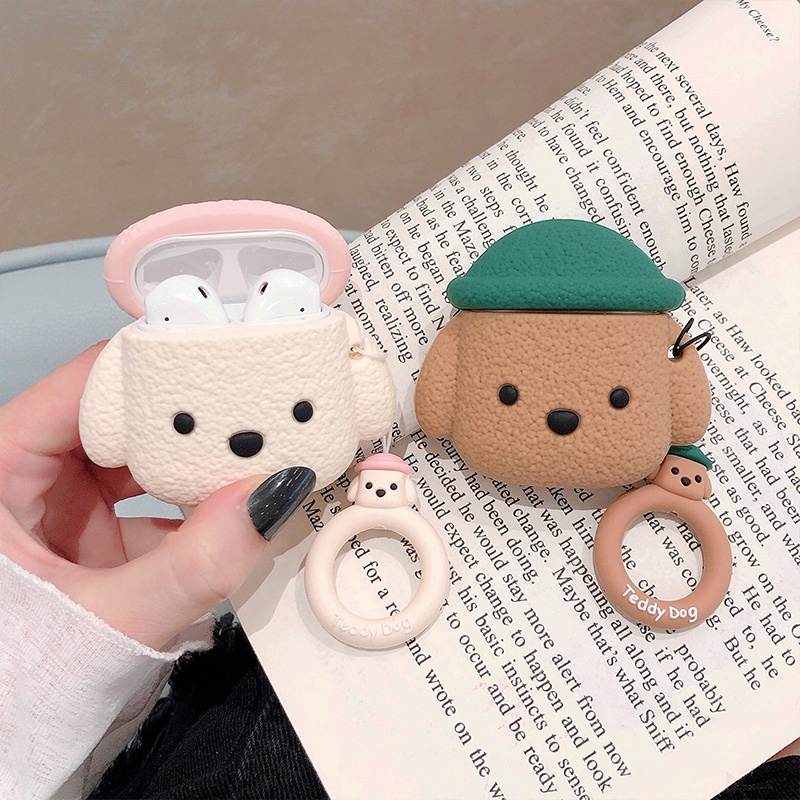 Vỏ Bảo Vệ Hộp Sạc Tai Nghe compatible AirPods3 Pro Apple compatible AirPods3 Pro Hình Chú Cún Năm 2021 Bằng TPU