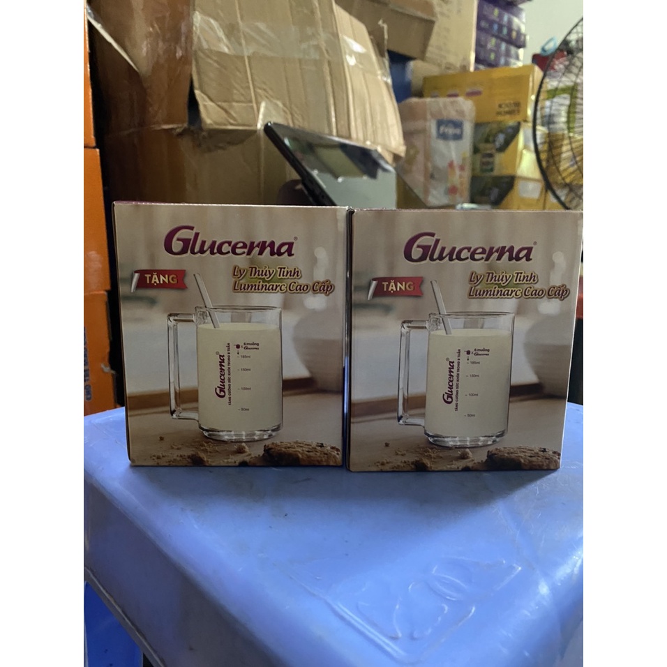 COMBO 2 LY THỦY TINH CHIA VẠCH LUMINARC QUÀ TẶNG SỮA GLUCERNA