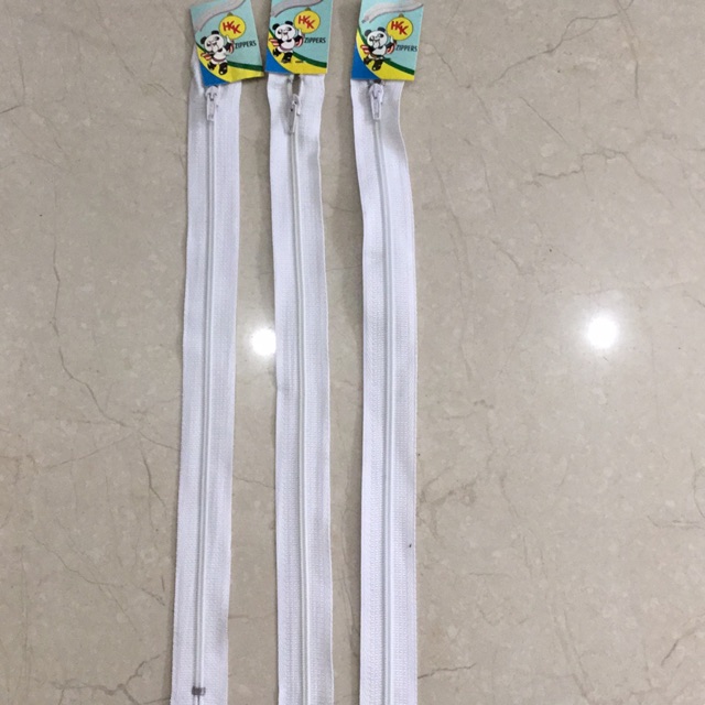 Dây khoá cước R3 HKK màu trắng 30cm/40cm/50cm