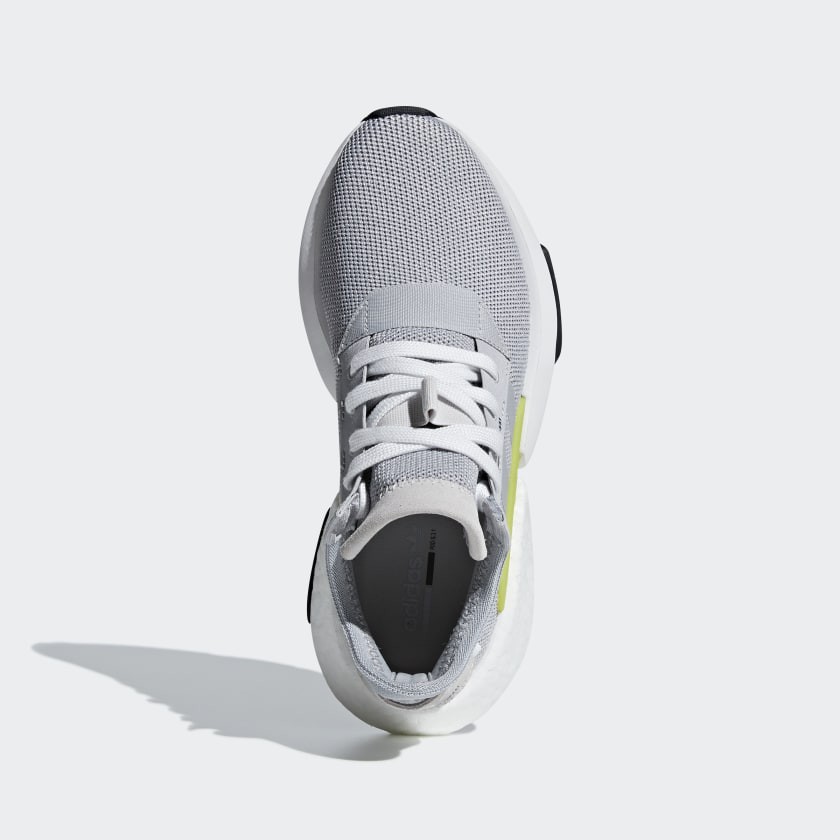 (Giày Adidas chính hãng) Giày Adidas POD-S3.1 J “Grey/Yellow” Nữ