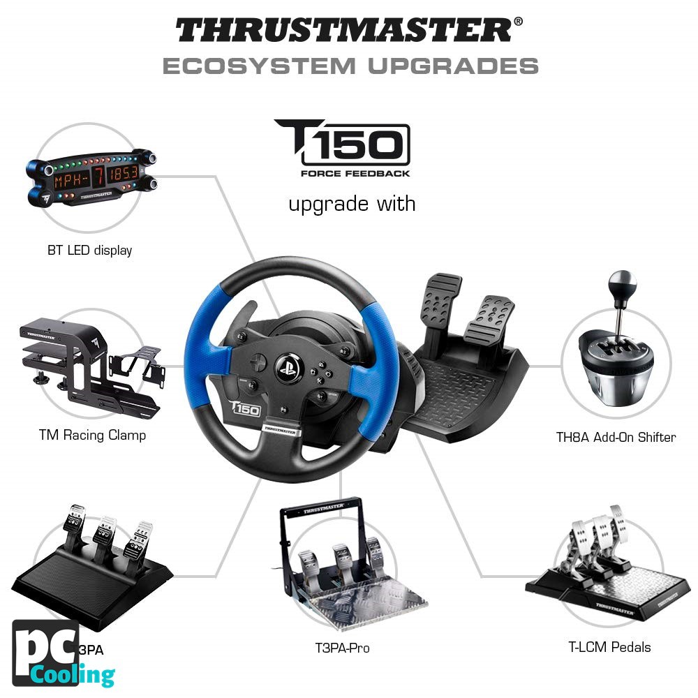 Vô lăng chơi game ThrustMaster T150 Rs FFB Force Feedback (PS3/ PS4 / PS5 / PC)