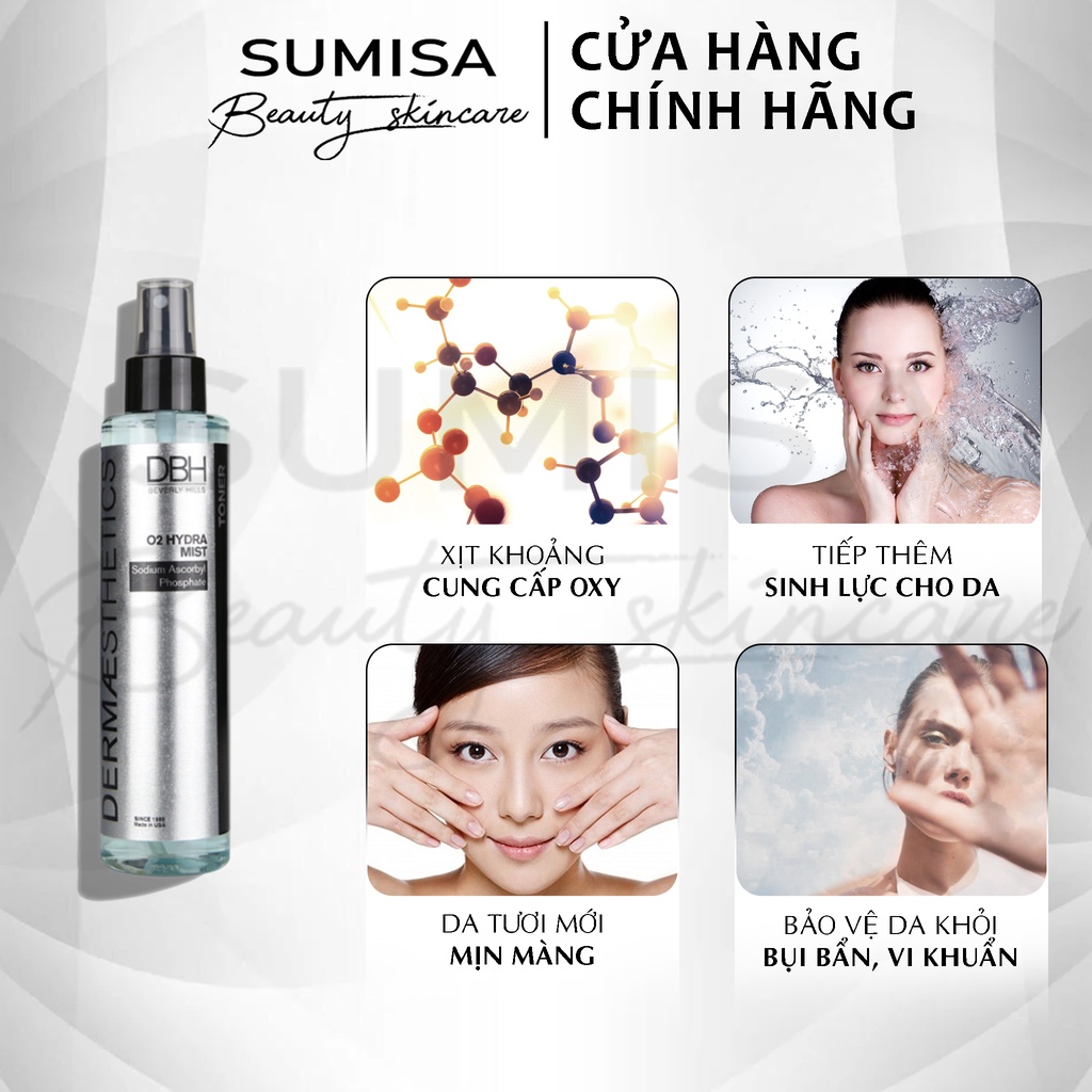 Toner DBH O2 Hydra Mist phun sương se khít lỗ chân lông