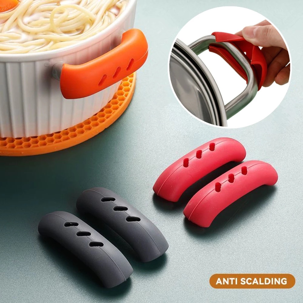 Set 2 Kẹp Silicone Nhấc Nồi Chống Trượt Cách Nhiệt