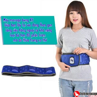 - Máy massage bụng X5 giúp đánh tan mỡ bụng dư thừa, giảm cân một cách hiệu quả.
