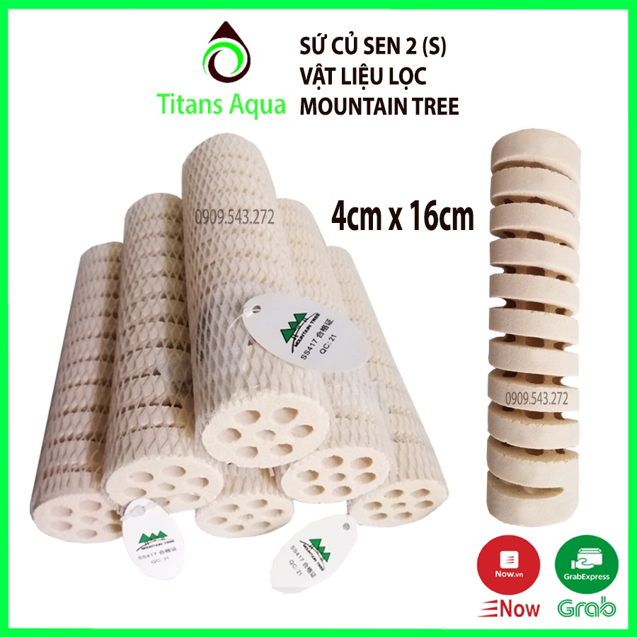 SỨ CỦ SEN THẾ HỆ 2 S - MOUNTAIN TREE - 4cm x 16cm - VẬT LIỆU LỌC HỒ CÁ - 1 thanh