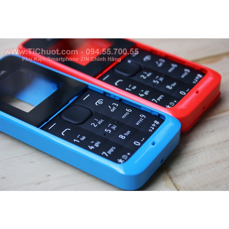 [Model sạc chân kim] Vỏ phím NOKIA 105 1 sim 2013 ZIN Nguyên Tem Bạc + RON