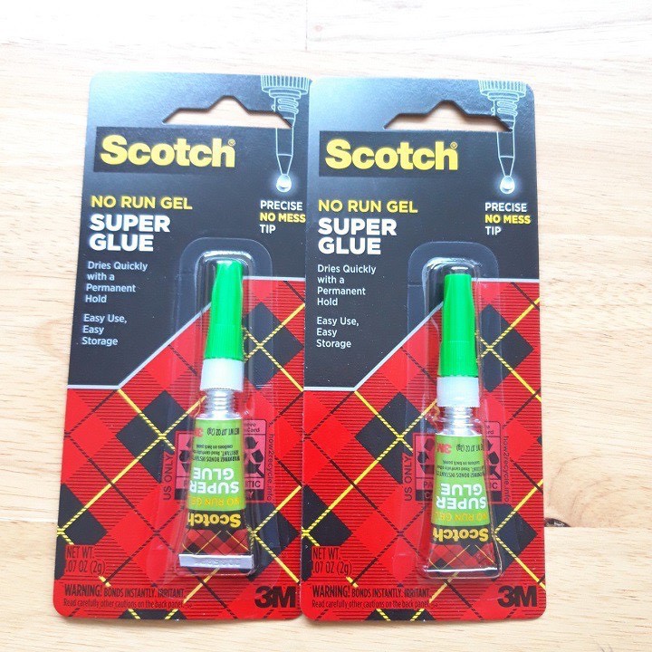 Combo 2 Keo Dán Giày, Gỗ, Nhựa Siêu Dính Scotch® AD113 - 2g Supper Glue Scotch 3M – Hàng Chính Hãng - 1992STORE
