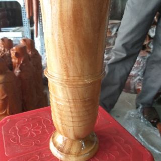 Ống đựng nhang gỗ gỏ cao 25cm