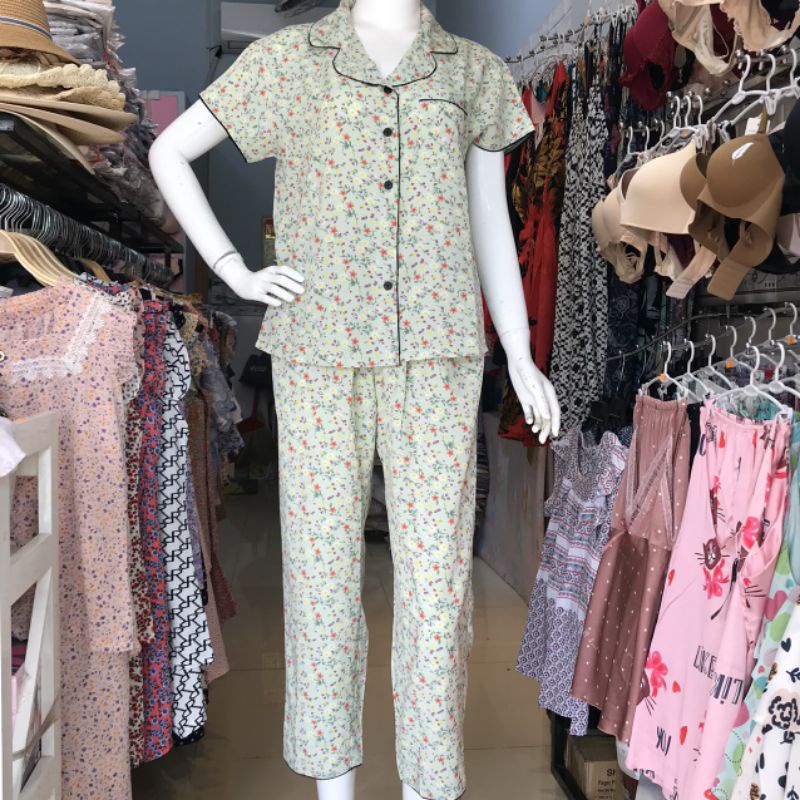 Đồ Bộ PYJAMA Nữ Chất Liệu LỤA MANGO (ẢNH SHOP TỰ CHỤP)