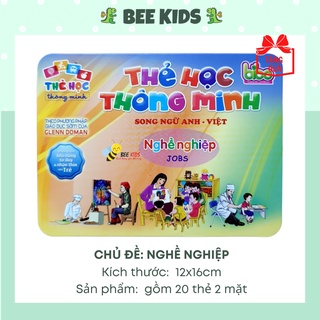 Thẻ Học Thông Minh Flashcards Chủ Đề Nghề Nghiệp Cho Bé BEEKIDS