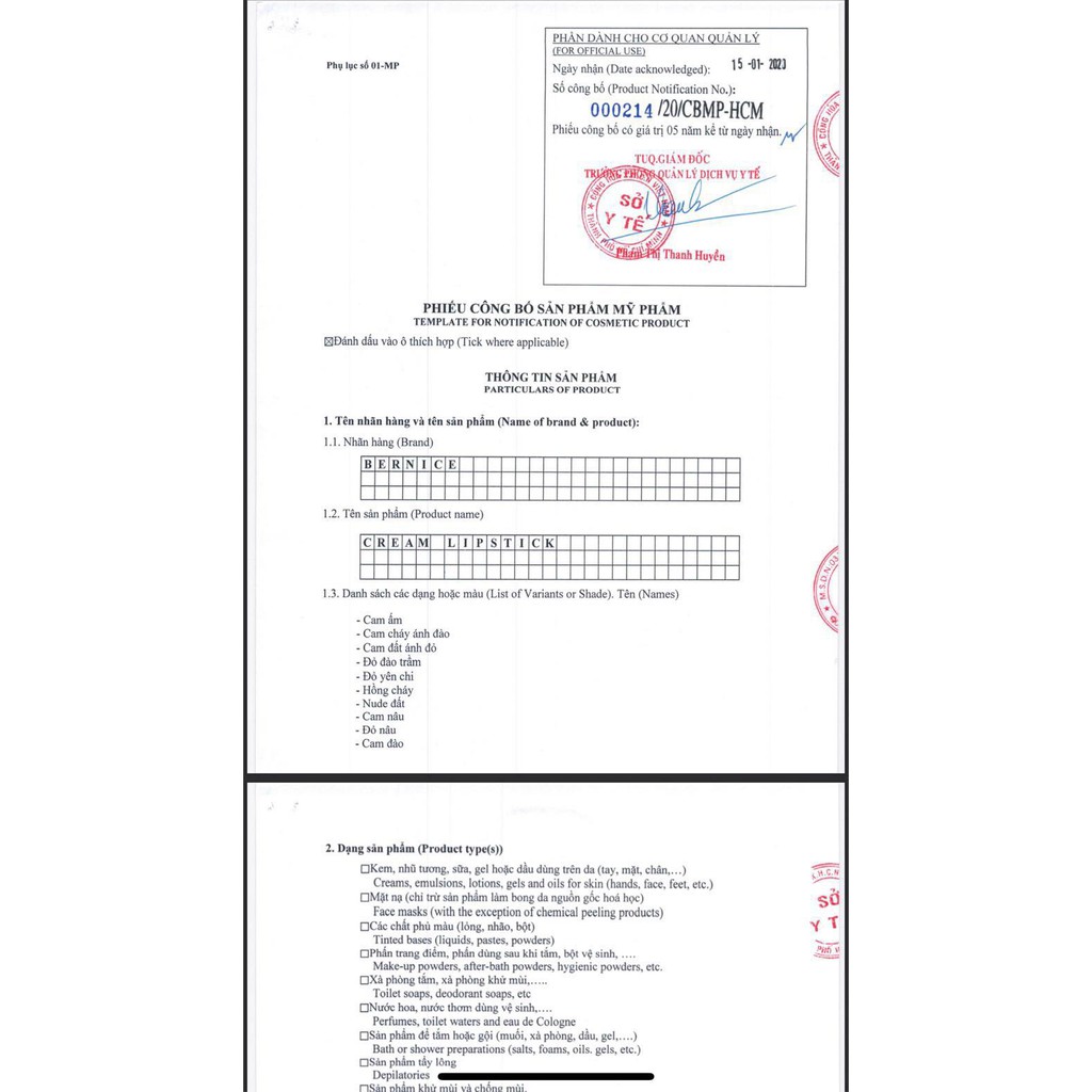 Son kem lì Bernice 2023 vỏ mới nhất 25 màu mẫu mới nhất