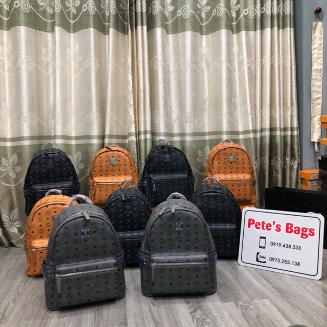 Balo cao cấp McM da PU size 38cm ( k box)