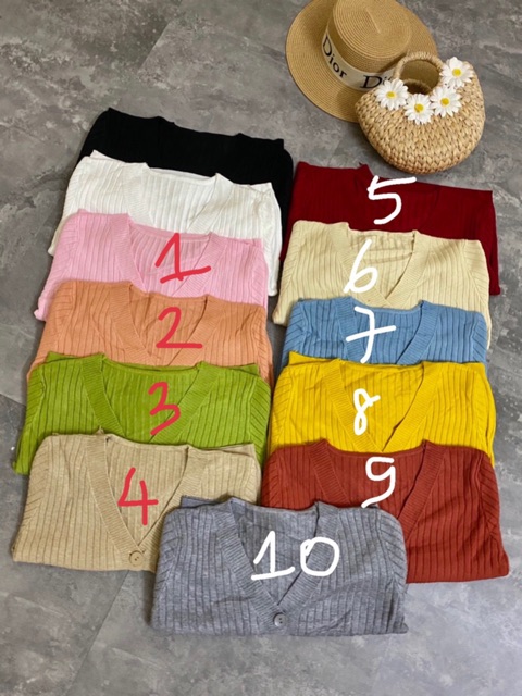 [ Mã FAMAYWA giảm 10K đơn 50K] Áo len khoác cardigan 3 khuy(cúc) cài hot hit (8003#)