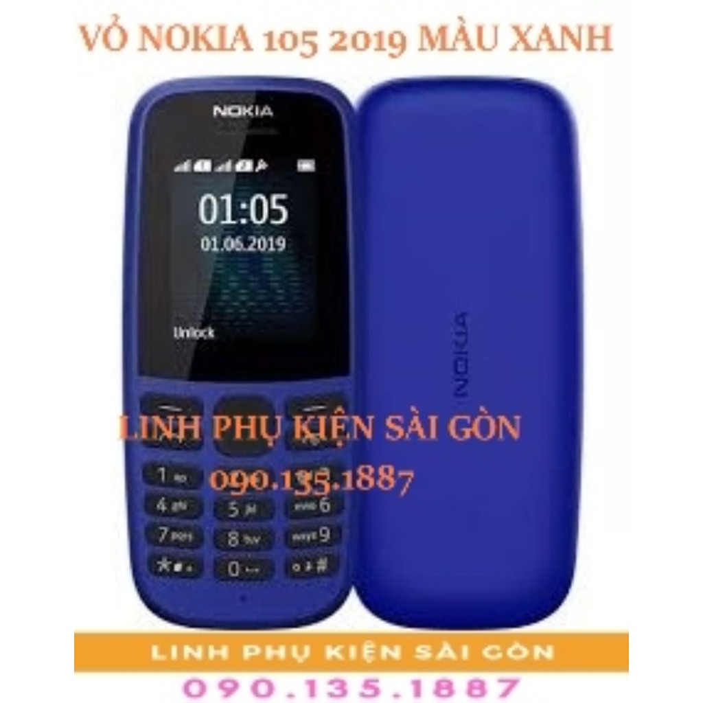 VỎ NOKIA 105 2019 MÀU XANH