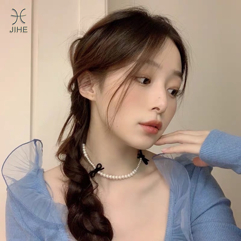 Vòng Cổ Choker Đính Ngọc Trai Thời Trang Dành Cho Nữ