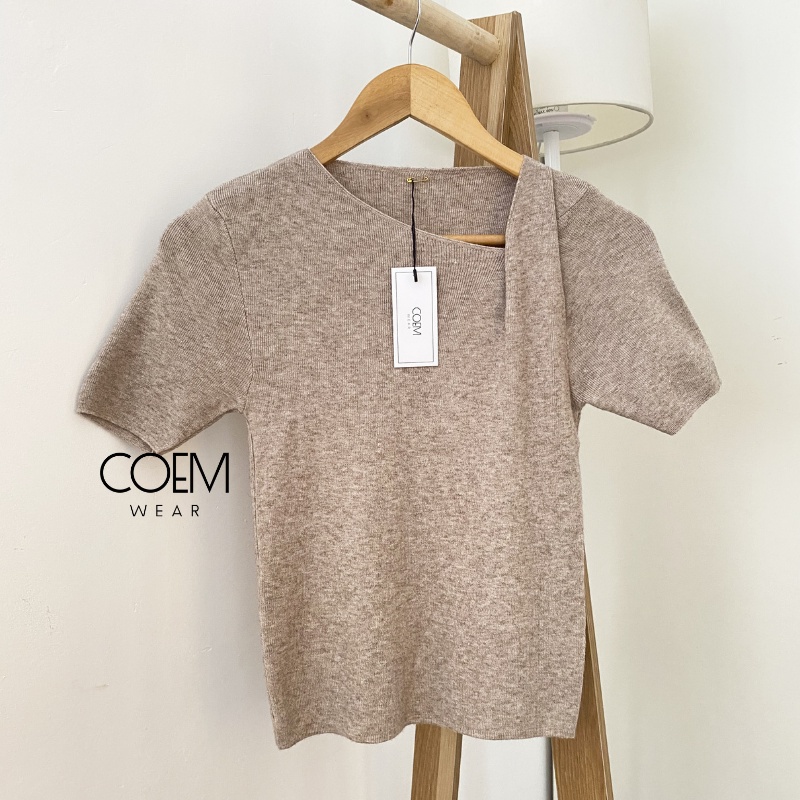 Áo len Tay ngắn tăm cách điệu ulzzang kiểu Hàn Quốc CW 363 | BigBuy360 - bigbuy360.vn