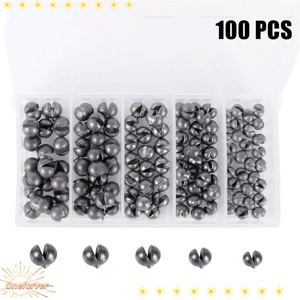 Set 100 Chì Câu Cá Dạng Kẹp Tròn
