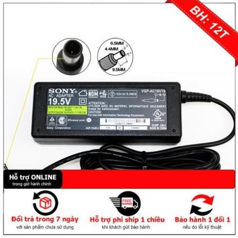 [BH12TH] Sạc Laptop Sony 19.5V - 3.9A Kèm Dây nguồn Adapter Sony Vaio NEW 100%