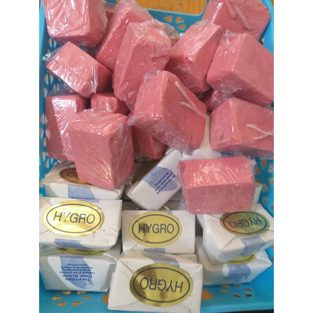 VIÊN KHOÁNG CANXI TRẮNG  / ĐỎ  CHO CHIM VẸT