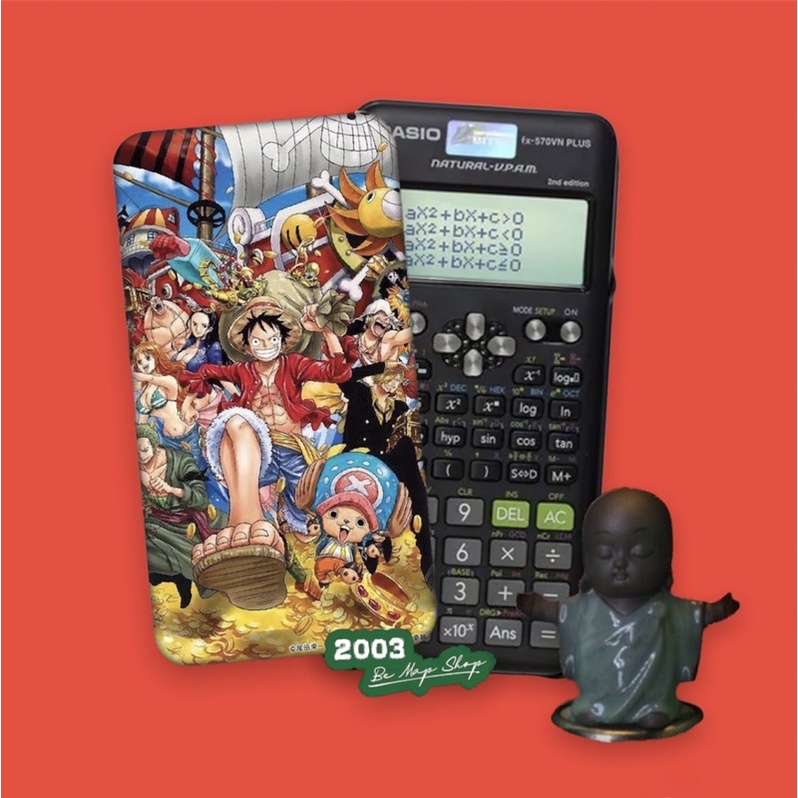 | Miếng Dán DECAL ONE PIECE Siêu Cute Dành Cho Các Dòng Máy Tính CASIO FX-580VNX,FX-570VN,FX-570ES,VINACAL...
