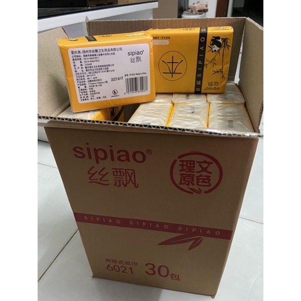 giấy ăn gấu trúc sipiao  -siêu dai chính hiệu sipiao