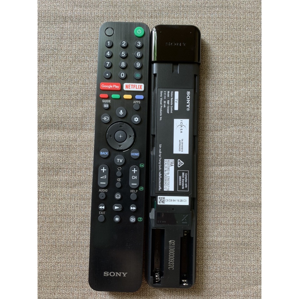 Remote Điều khiển tivi Sony chính hãng 4k giọng nói RMF-TX500P các dòng tv sony TX500U TX500E 43X7500H 55X7500H 65X7500H