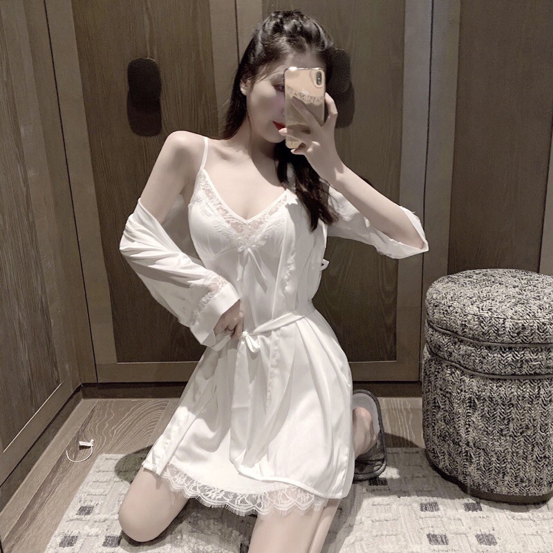 Set Váy Kèm Choàng Ngủ Siêu Hot