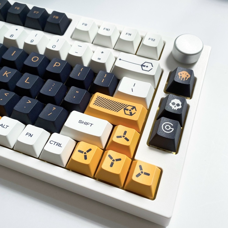 Bộ keycap Virtual War Cherry Profile PBT dye-sub 140 phím nút bàn phím cơ - Kicap