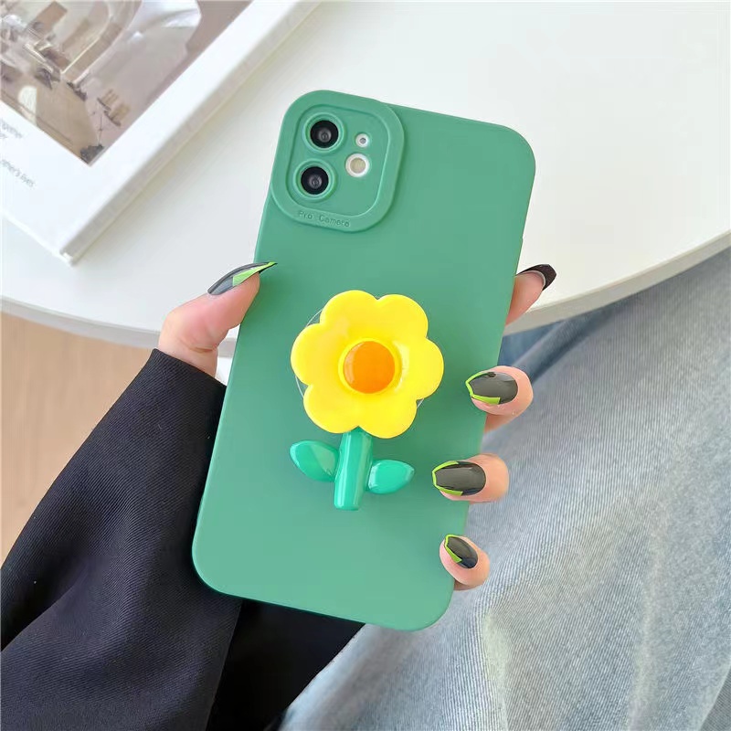 Ốp Điện Thoại Có Vòng Đỡ Hình Hoa 3D Cho Samsung Galaxy A11 A12 A20 A30 A50 A51 A71 A72 A52 A22 4G 5G A10S A20S A02 A03S A21S