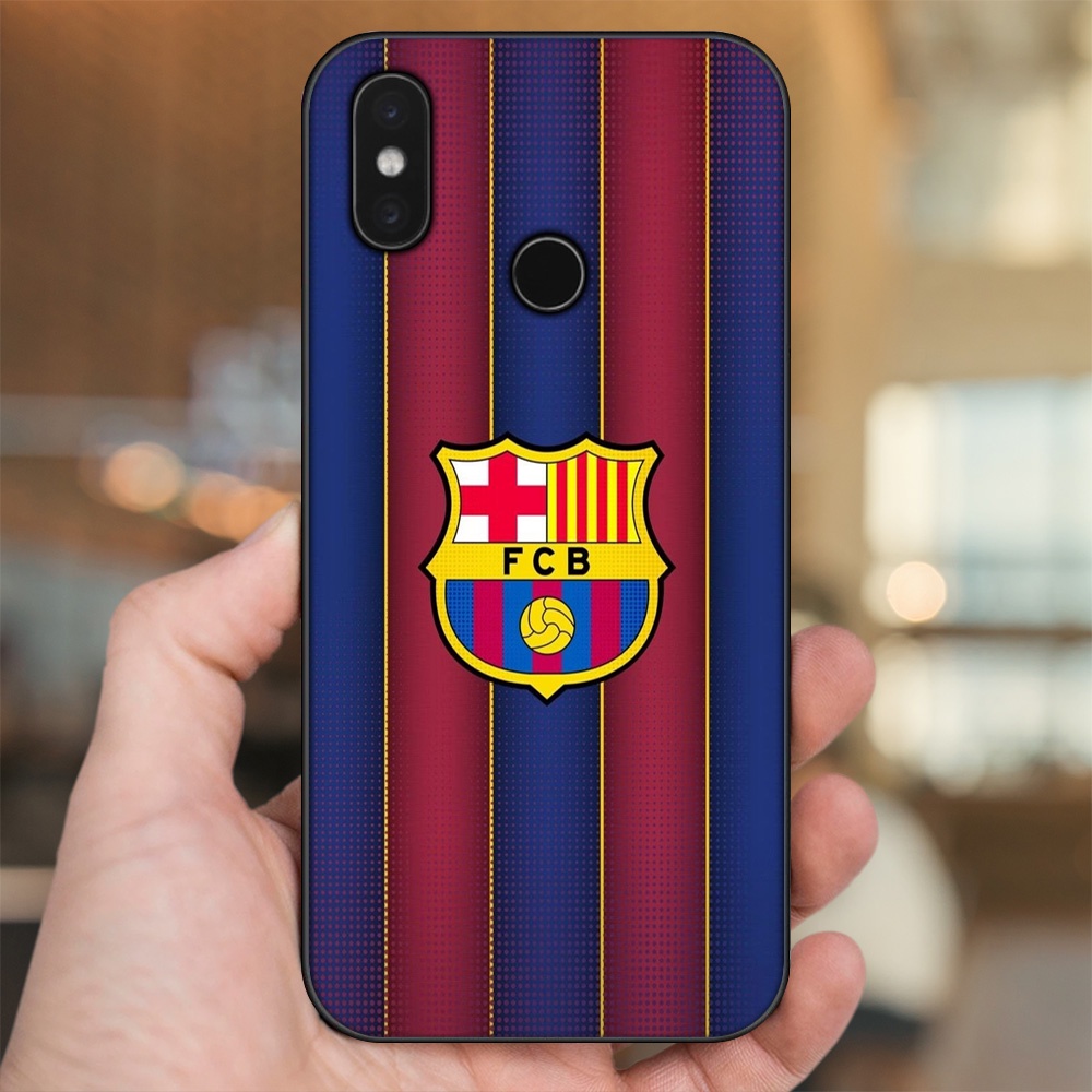 Ốp lưng Xiaomi Mi 8, Mi 8 SE viền đen in hình Barcelona Barca