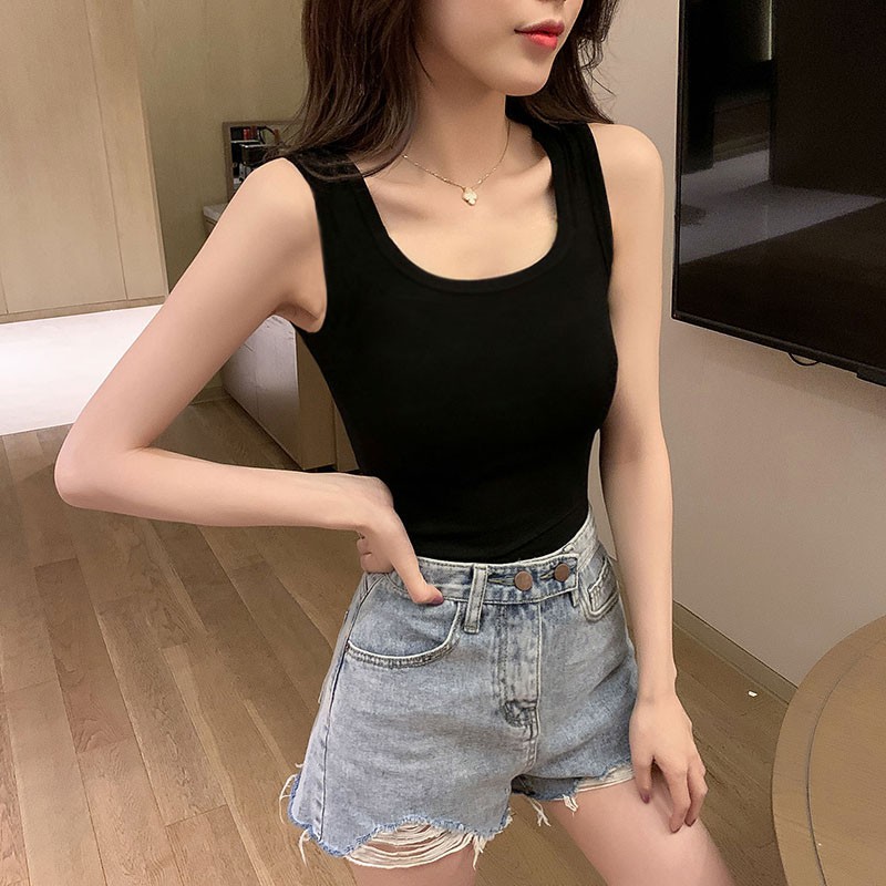 Áo Ba Lỗ Croptop, Áo Croptop Ôm Body Co Dãn Moda.H