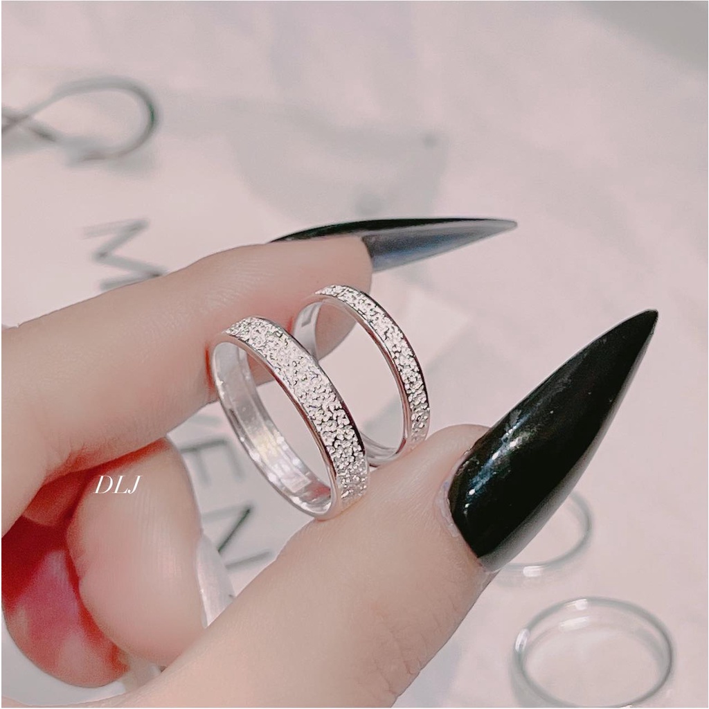 Nhẫn đôi bạc nam nữ , bạc cao cấp, mẫu mới nhất, Tiệm Bạc Mê Ly