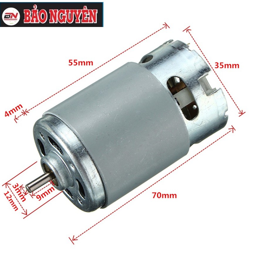 Motor RS550 12-21V công suất cao , dùng thay thế máy khoan pin.BN.