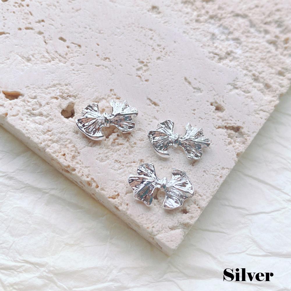 Phụ Kiện Trang Trí Móng Tay Hình Nơ 3D Bằng Hợp Kim Phong Cách Nhật Bản