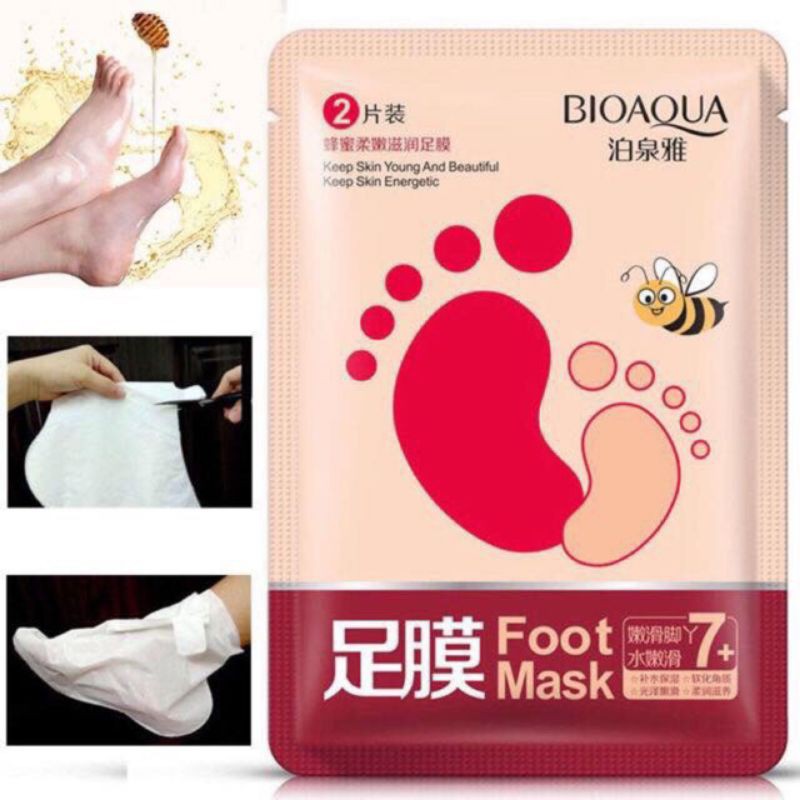 [Hàng Chuẩn]Mặt nạ dưỡng da chân Bioaqua Foot mask