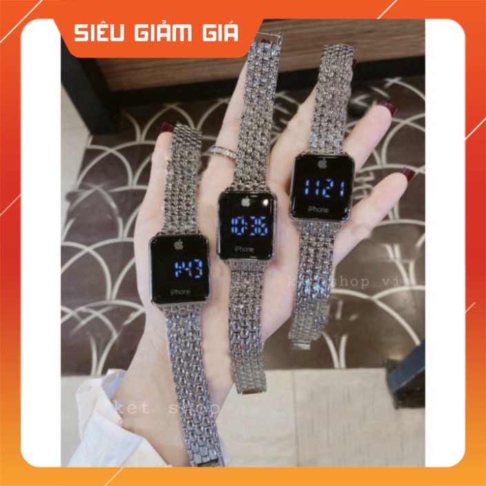 Đồng hồ iphone cảm ứng màn hình cảm ứng điện tử quai hợp kim không rỉ pin siêu bền thời thượng | BigBuy360 - bigbuy360.vn