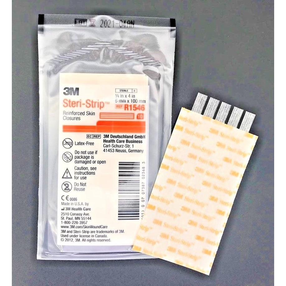 Băng dính thay thế chỉ khâu da 3M Steri Strip- Bănh dính hạn chế giãn sẹo