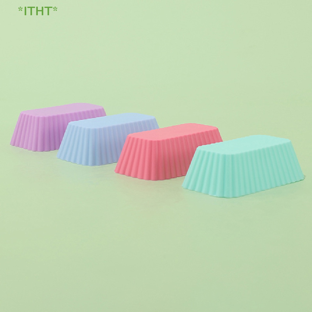 Set 1 / 4 Khuôn Silicon Làm Bánh Tái Sử Dụng Tiện Lợi Mới