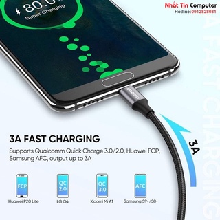 Cáp sạc nhanh USB Type-C Ugreen chính hãng