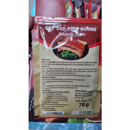 Xốt ướp thịt nướng Cholimex dạng gói 70g