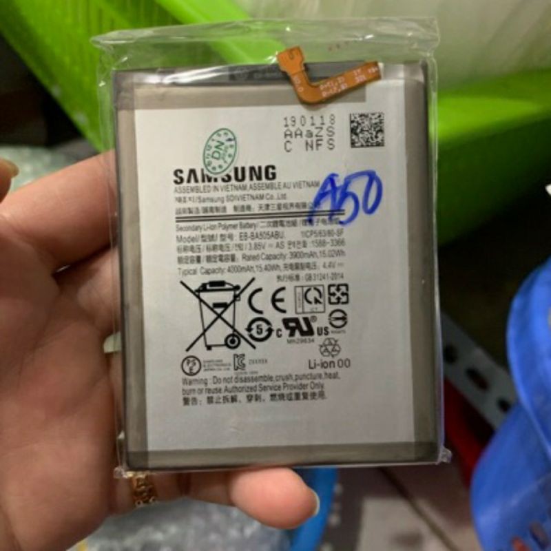 Pin điện thoại Galaxy A50 xịn,bảo hành 3 tháng EB-BA505ABU