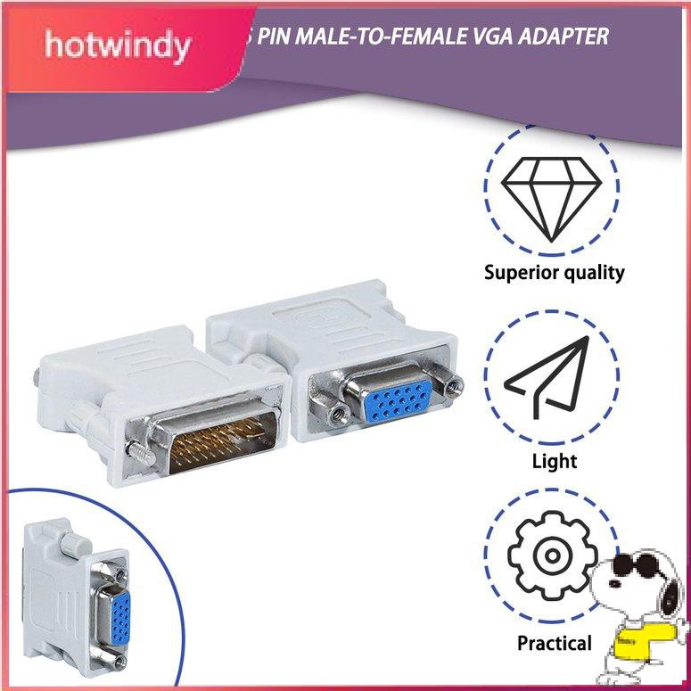 Đầu Chuyển Đổi Vga Sang Dvi / 24 + 5 Pin (0104)