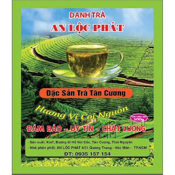 Trà xanh Thái Nguyên 1 tôm 2 lá búp 100g (Ấm Nâu)