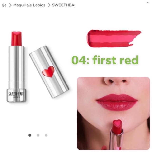 Son Kiko SweetHeart Lipstick Limited - Màu 04 First Red