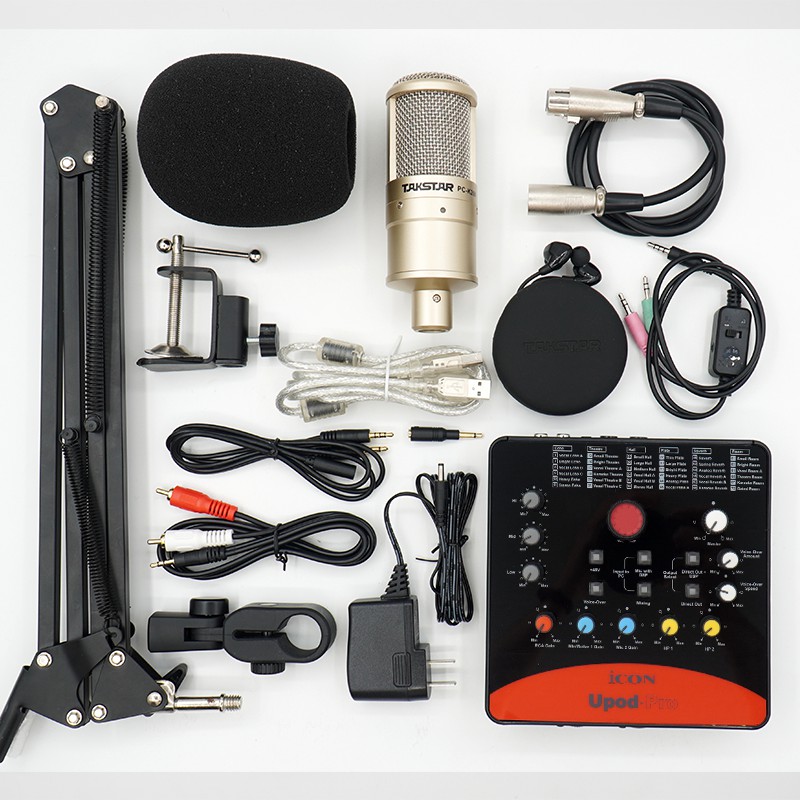 Combo Mic PC K200, Soundcard Icon Upod Pro, Tai nghe TS2260 - Combo thu âm, livestream chuyên nghiệp BẢO HÀNH 1 NĂM