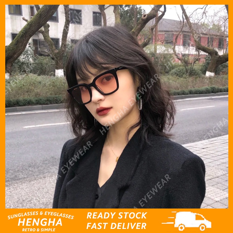 Kính Mát Gọng Đen Chống Nắng Thời Trang Cho Nam Nữ