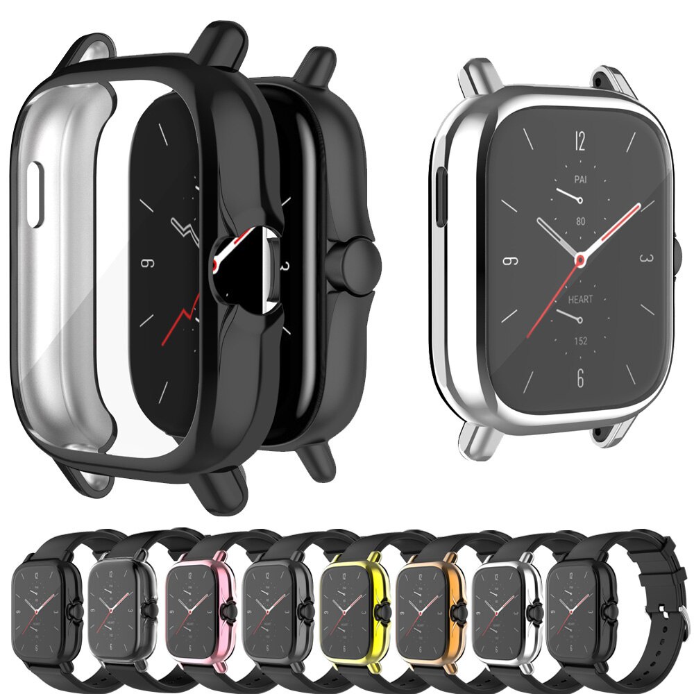 Ốp Bảo Vệ Toàn Diện Bằng TPU Mạ Viền Cho Amazfit GTS 3 2 2e/ Huami Amazfit GTS3 GTS-3 GTS2