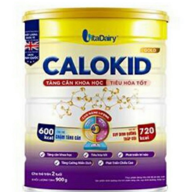 [Mua 5 lon tặng quà] Sữa bột Calokid Gold 900g