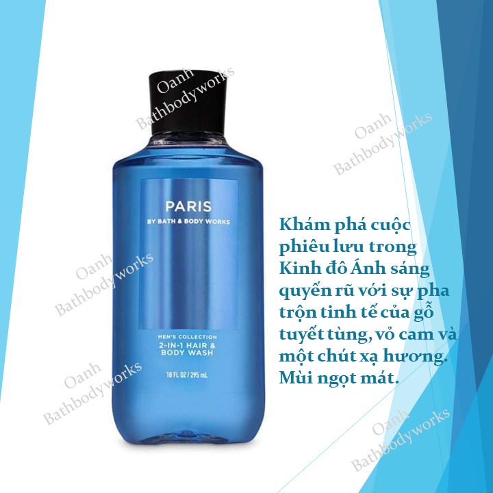 Sữa tắm Nam Bath &amp; Body Works - BBW chuẩn auth