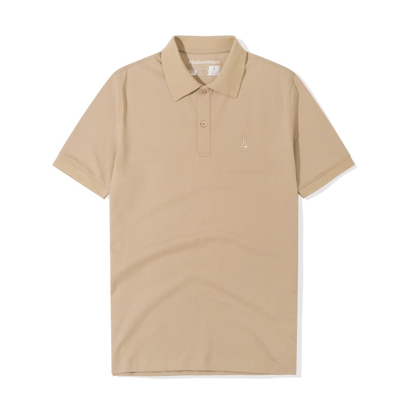 ÁO POLO THÊU LOGO CÁNH THUYỀN NÂU CAFE